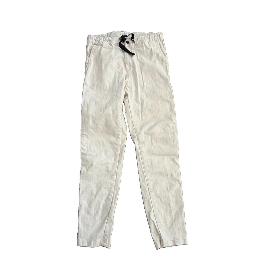 Hermanos Koumori Denim Carpenter Cream Pants Mens L 30 x 29 Logo